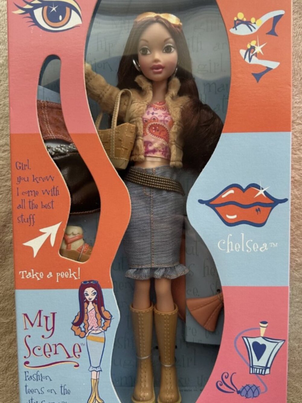 Barbie My Scene Chelsea First Wave Mattel 2002 #B2232 NRFB VTG RARE 1st Ed Box!